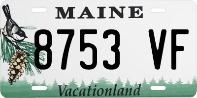 ME license plate 8753VF