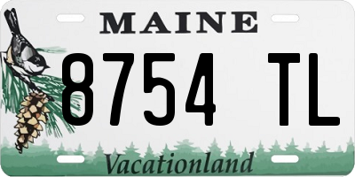 ME license plate 8754TL