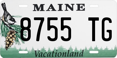 ME license plate 8755TG