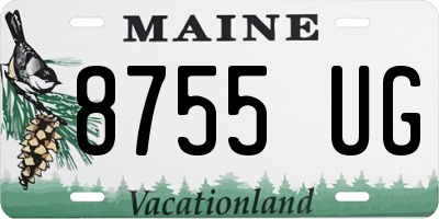 ME license plate 8755UG