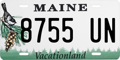 ME license plate 8755UN
