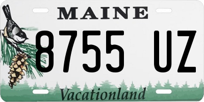 ME license plate 8755UZ