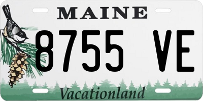 ME license plate 8755VE