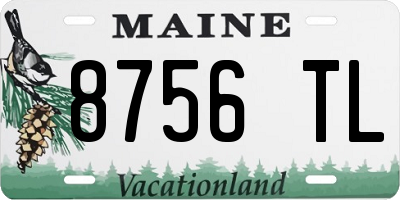 ME license plate 8756TL