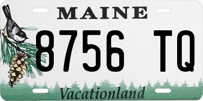 ME license plate 8756TQ