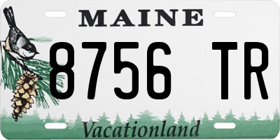ME license plate 8756TR