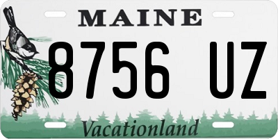 ME license plate 8756UZ