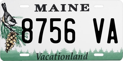ME license plate 8756VA
