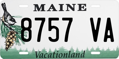 ME license plate 8757VA