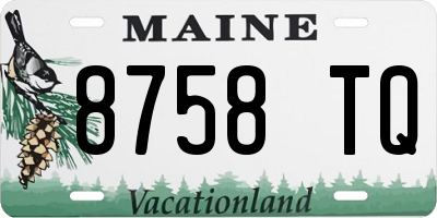 ME license plate 8758TQ
