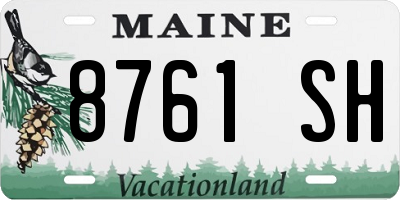 ME license plate 8761SH