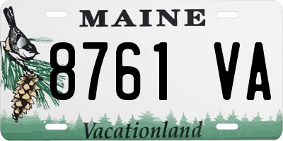 ME license plate 8761VA