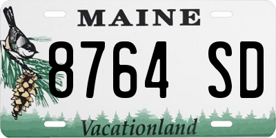 ME license plate 8764SD