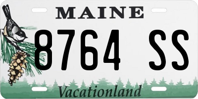 ME license plate 8764SS