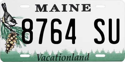 ME license plate 8764SU