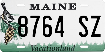 ME license plate 8764SZ