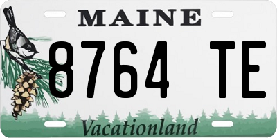 ME license plate 8764TE