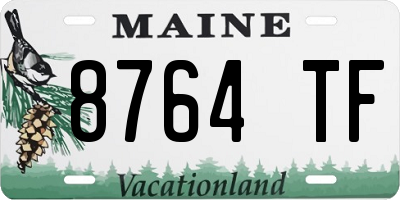 ME license plate 8764TF