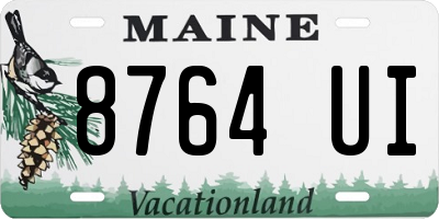 ME license plate 8764UI