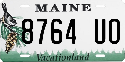 ME license plate 8764UO