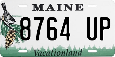 ME license plate 8764UP