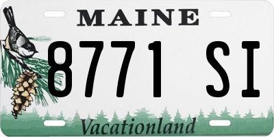 ME license plate 8771SI