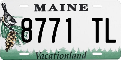 ME license plate 8771TL