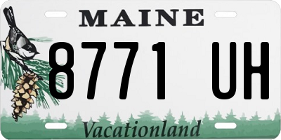 ME license plate 8771UH