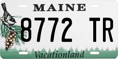 ME license plate 8772TR