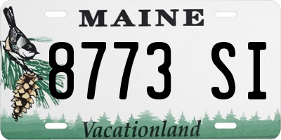 ME license plate 8773SI