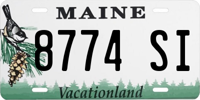 ME license plate 8774SI