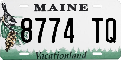 ME license plate 8774TQ