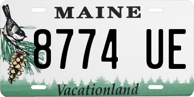 ME license plate 8774UE