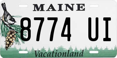 ME license plate 8774UI