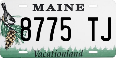 ME license plate 8775TJ
