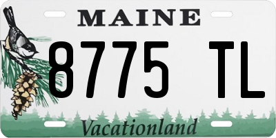 ME license plate 8775TL