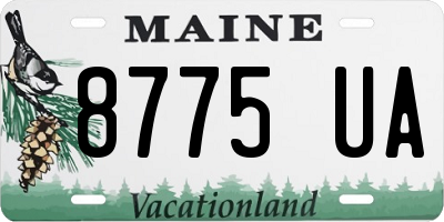 ME license plate 8775UA