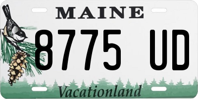 ME license plate 8775UD