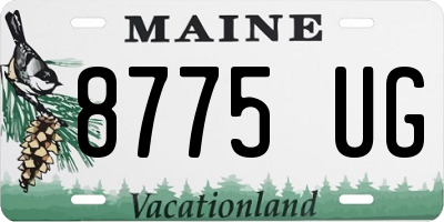 ME license plate 8775UG