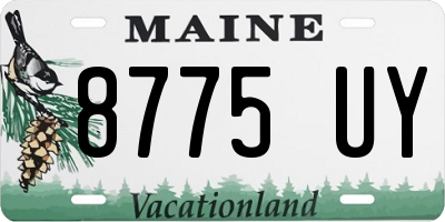 ME license plate 8775UY