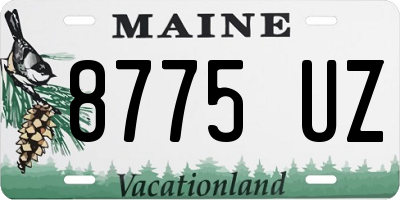 ME license plate 8775UZ