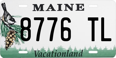 ME license plate 8776TL
