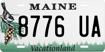 ME license plate 8776UA