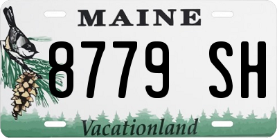 ME license plate 8779SH