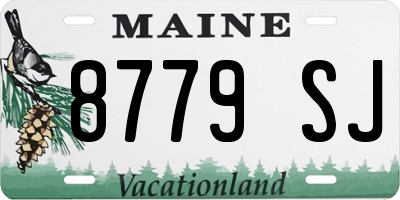 ME license plate 8779SJ