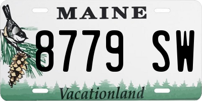 ME license plate 8779SW