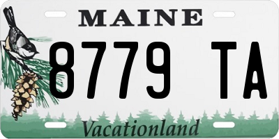 ME license plate 8779TA