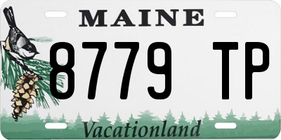 ME license plate 8779TP