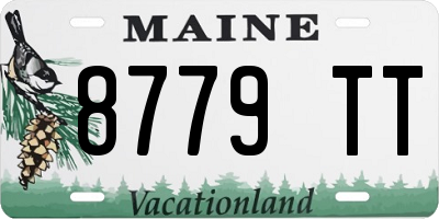 ME license plate 8779TT