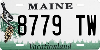 ME license plate 8779TW